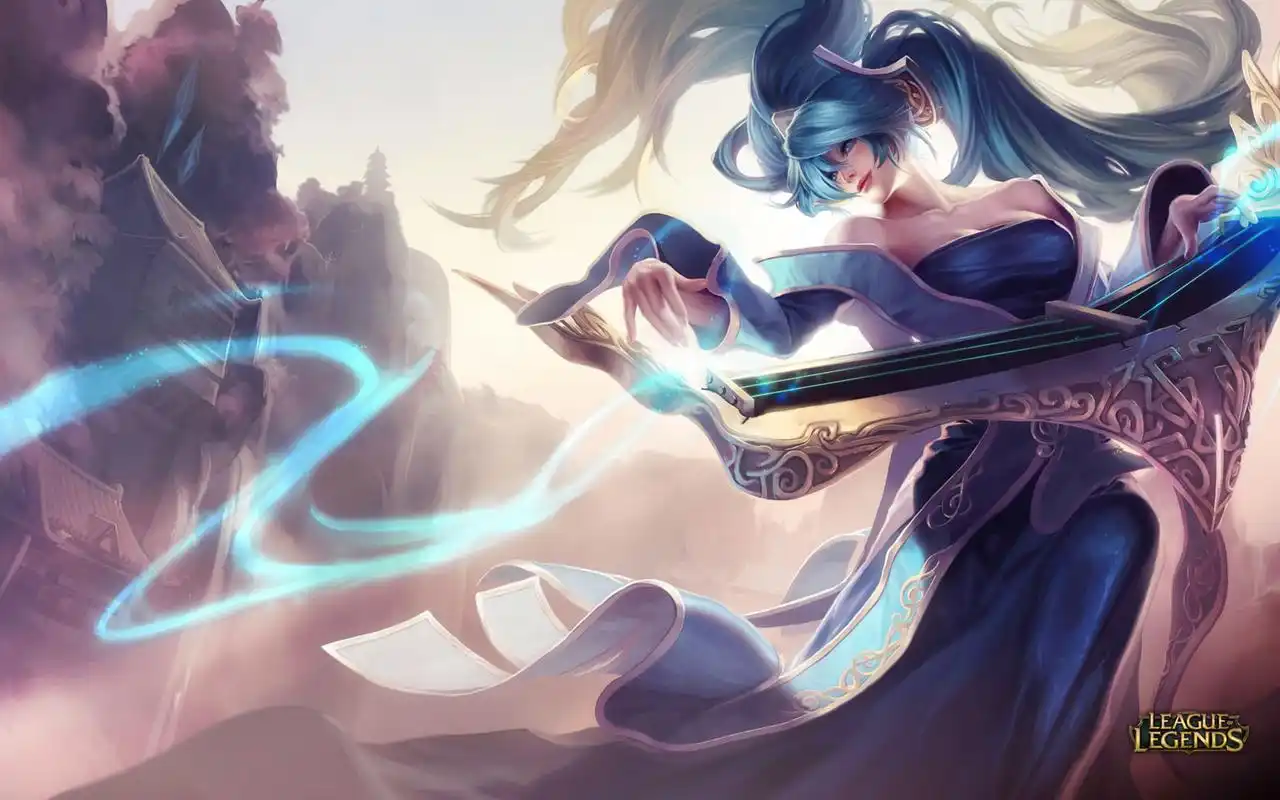 lol英雄联盟琴瑟仙女美女图片桌面壁纸