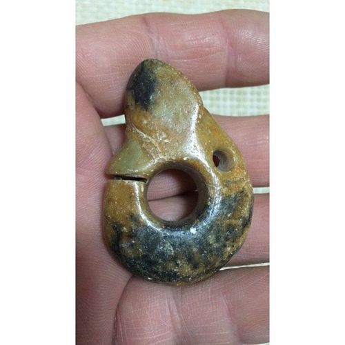 玉猪龙-123红山文化战汉辽金明清玉器 河磨玉古玉老玉和田玉