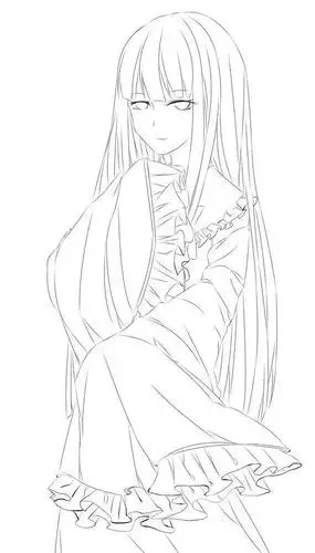 古风动漫临摹线稿~大家可以用线稿描摹哦