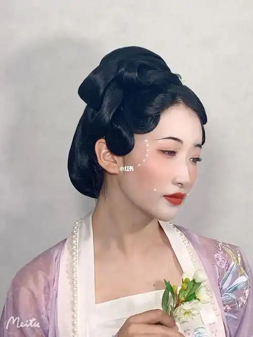 课堂演示发型宋制汉服发型