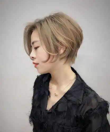 一边长一边短不等式短发,波波头图片-第2图,发型图片