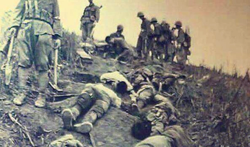 越南老兵回忆:悲壮的松毛岭惨败,一个团几乎全部阵亡,士兵被炸得尸骨