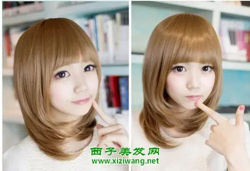 女生浅棕色浅黄色头发图片 纯美又可爱(3)