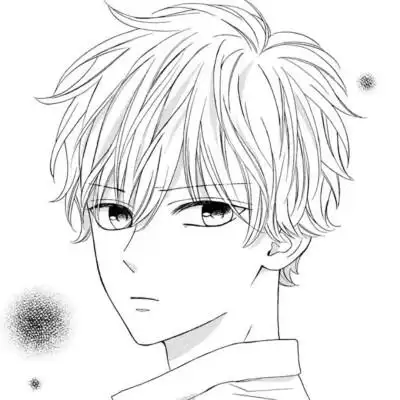 男头动漫高冷黑白