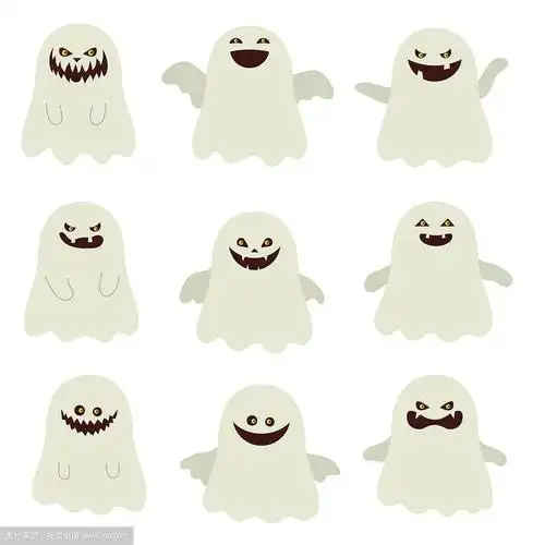 可爱的幽灵角色可爱的幽灵角色