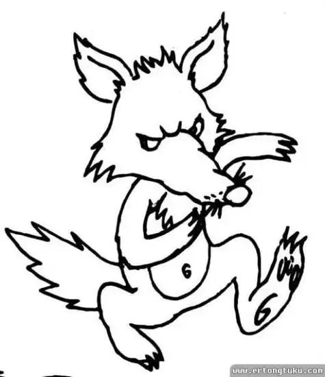 画狼狼简笔画动物简笔画怎么画狼简笔画图片大全6款卡通狼简笔画图片