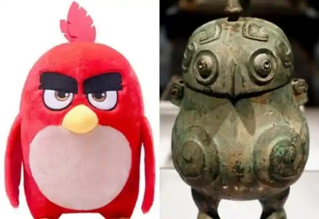 愤怒的小鸟也有原型与商朝一文物高度相似头顶刻有666