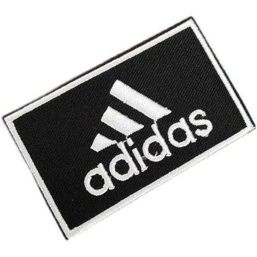 定制阿迪达斯补丁 运动服标志刺绣破洞logo背胶熨烫补丁贴修补贴花绣