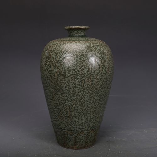 宋瓷收藏溪口官窑梅瓶古董古玩五大名窑旧货老货收藏摆件