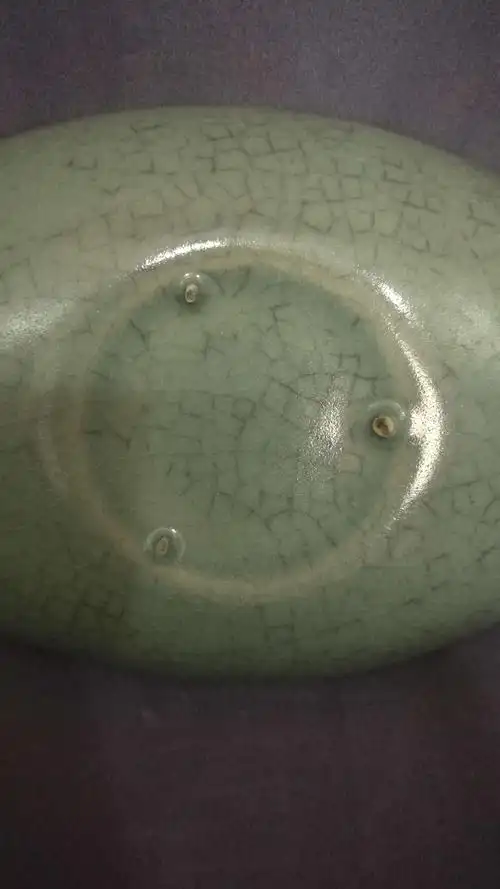 北宋清凉寺汝窑青釉椭圆洗鉴赏