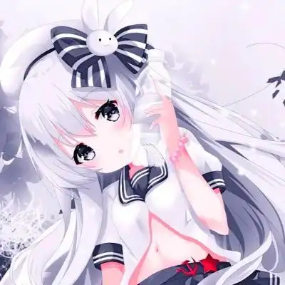 女生卡通呆萌傻傻的可爱图片头像