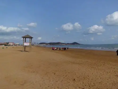 老照片-黄岛金沙滩