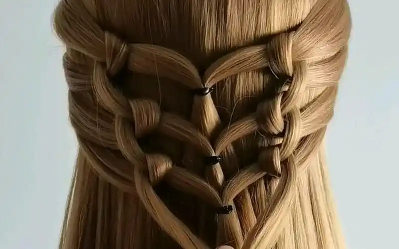 简单易学爱心编发