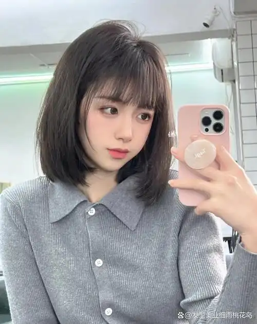 甜美风"齐脖短发"