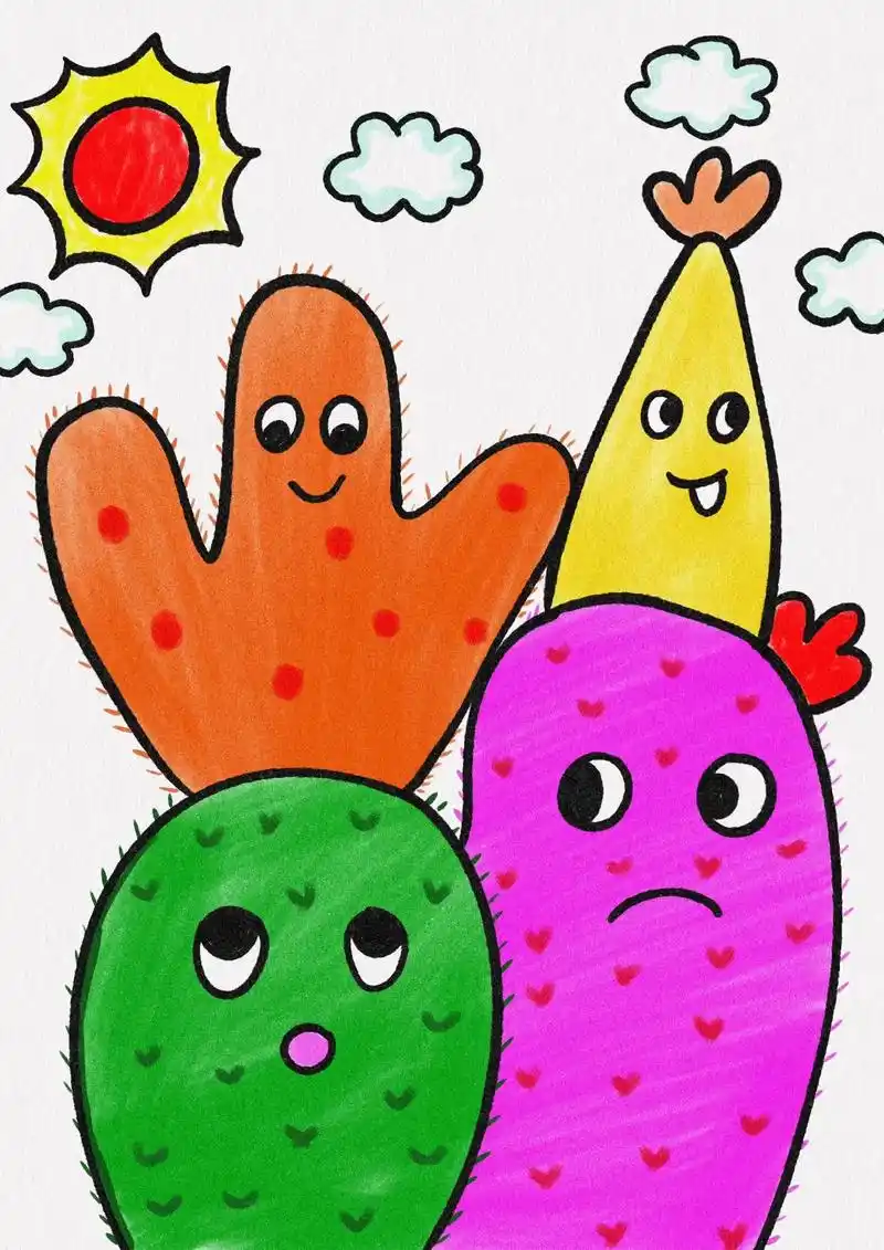 幼儿简笔画!春天主题儿童画,简单好看幼儿园小班也能画出来!# - 抖音