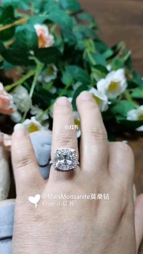 七克拉大钻戒95莫桑石969696_钻戒_宴会_度假_时尚_配饰