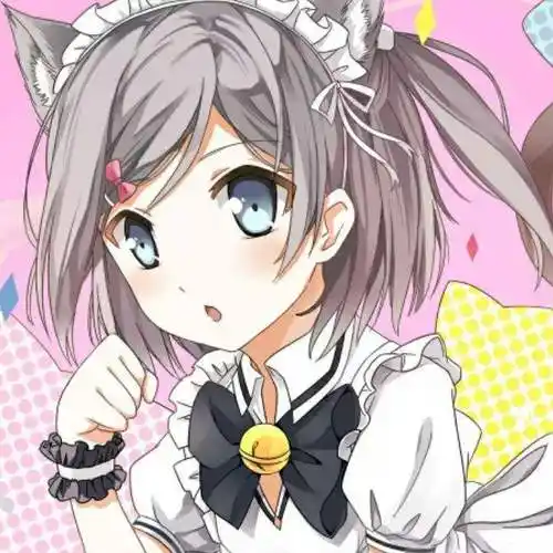 日系可爱猫咪发箍毛绒女仆装cos猫娘猫耳朵尾巴全套表演舞蹈儿 铃铛