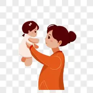 母亲举着孩子图片元素素材