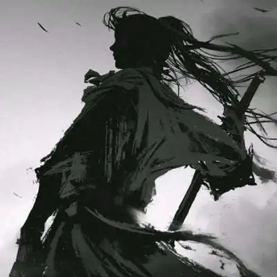 霸气黑白古风头像