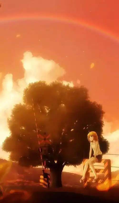 治愈人心的日系唯美意境场景插画图片