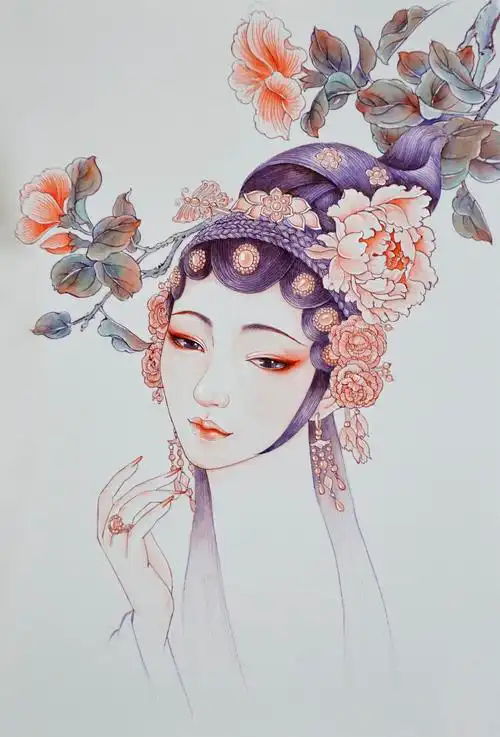 花旦|纯艺术|绘画|西岸西岸_原创作品-站酷zcool