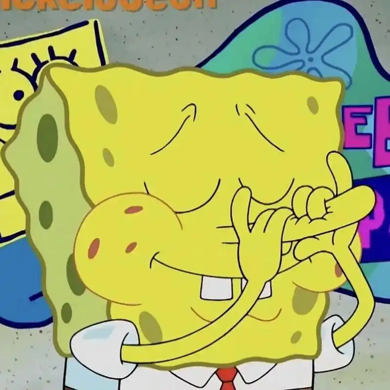 海绵宝宝头像(1) 谁住在深海的大凤梨里