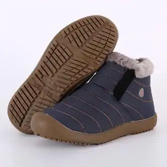 佑莱迈老北京布鞋男棉鞋冬季加绒保暖父亲鞋加厚男士老头高帮棉靴蓝色