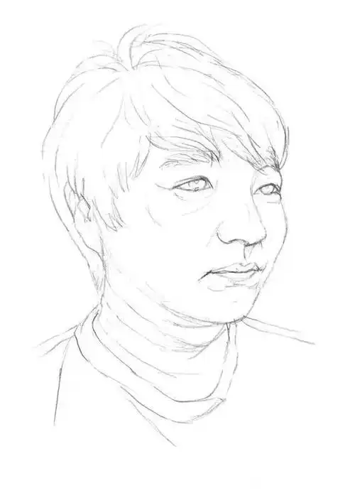 素描教程:30分钟学会肖像素描