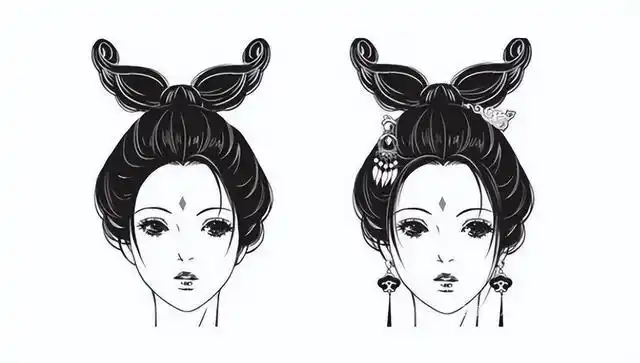 发式是指不同风格的发型.头饰是梳理头发,固冠,装饰的一种工具.