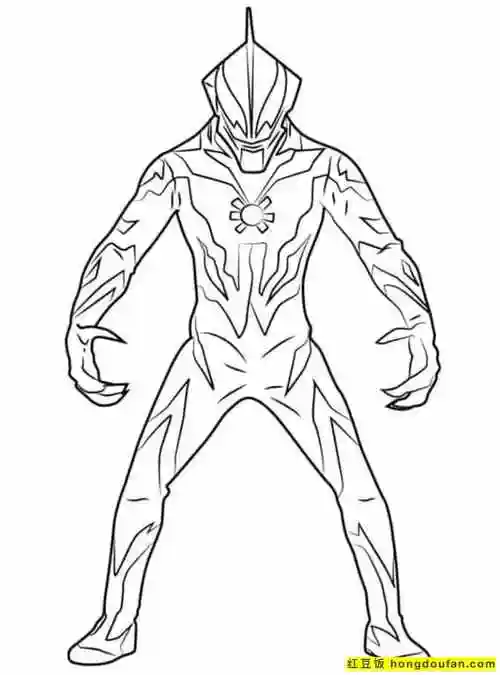 填色,填色图片,填色游戏,奥特之父,奥特战士,奥特曼,奥特曼简笔画