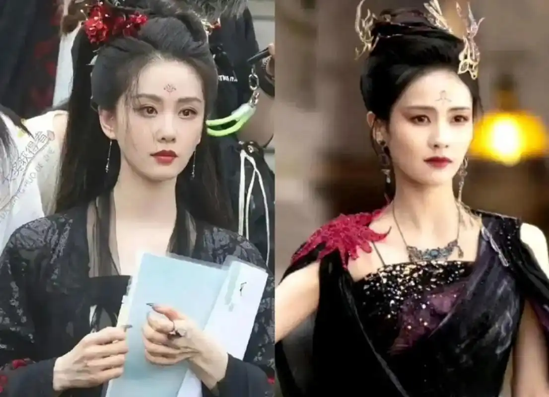 看到好多人说刘诗诗白鹿是一个模子里刻出来的,这个妆造看来真的挺像