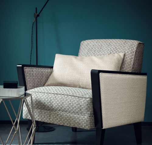 德国原装进口casamance面料现代简约几何图案沙发椅子布料格子