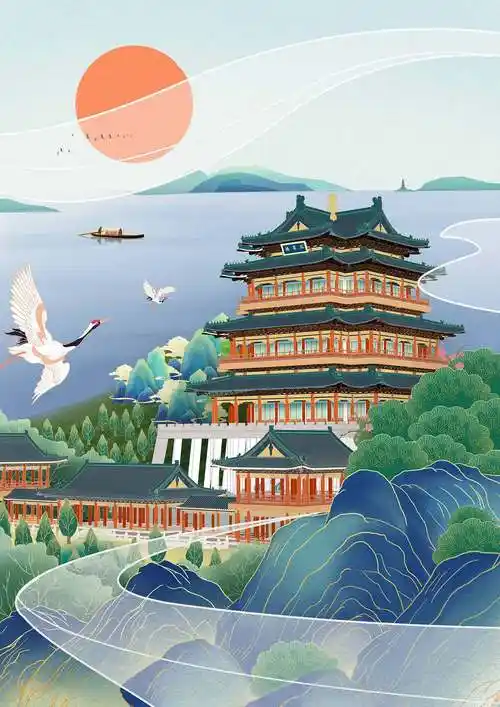 古城风光|插画|商业插画|雨余_原创作品-站酷zcool