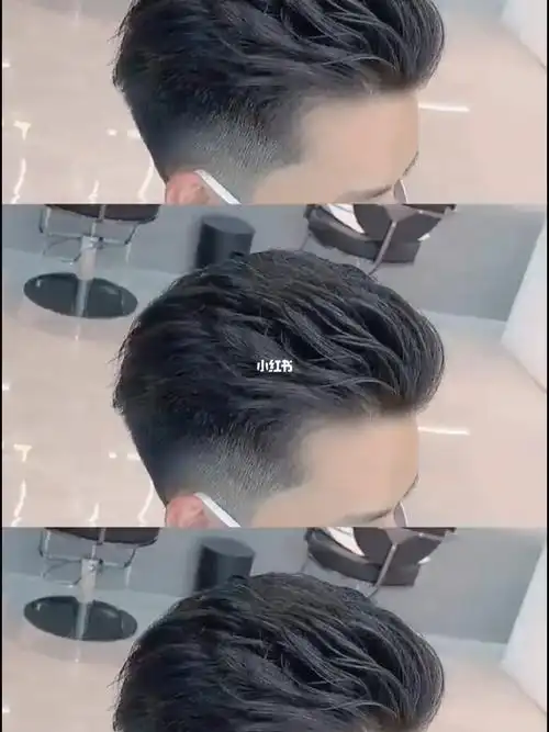 西安烫发 冬季必备港风737373男士港风大背头职场万能百搭发型