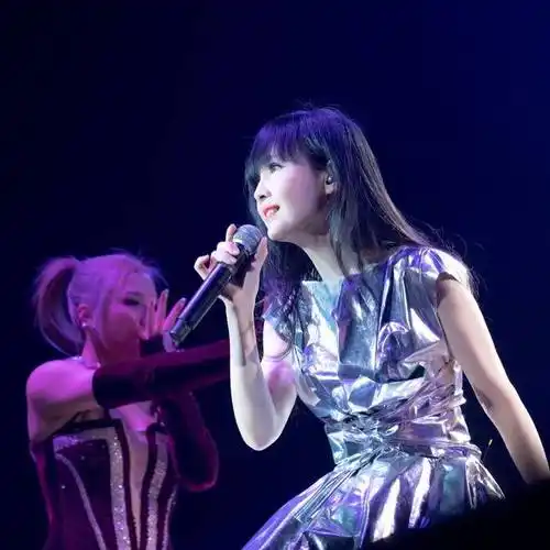 周慧敏国外演唱会现场照:穿衣重回港风路线,热情互动令人感叹|倪震