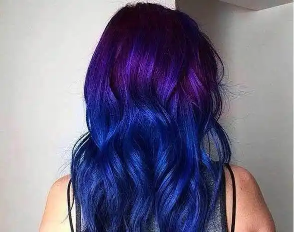 紫色_蓝色_头发
