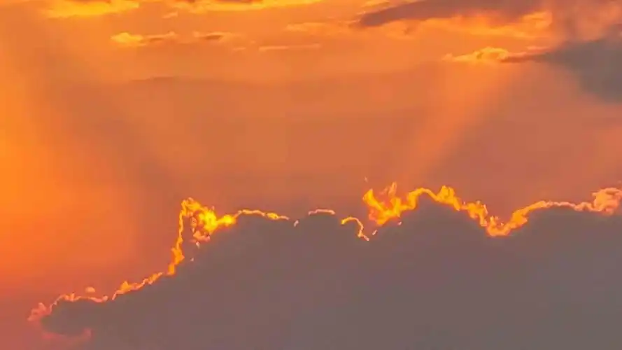 抖音最火晚霞日落美景,高清壁纸,风景图片-回车桌面