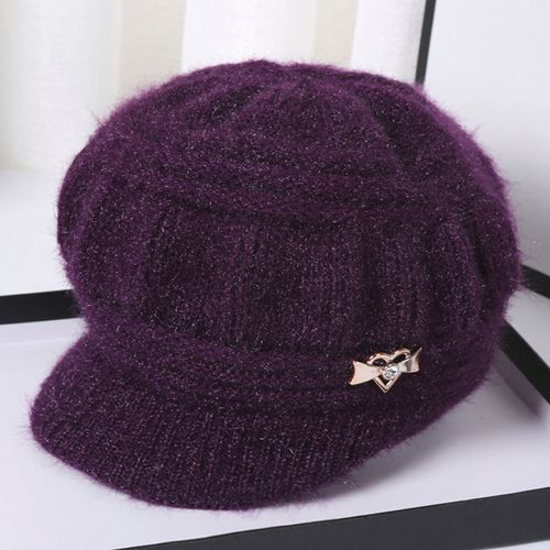 秋冬季加厚保暖帽子女中老年人奶奶妈妈婆婆老太太加绒针织毛线帽