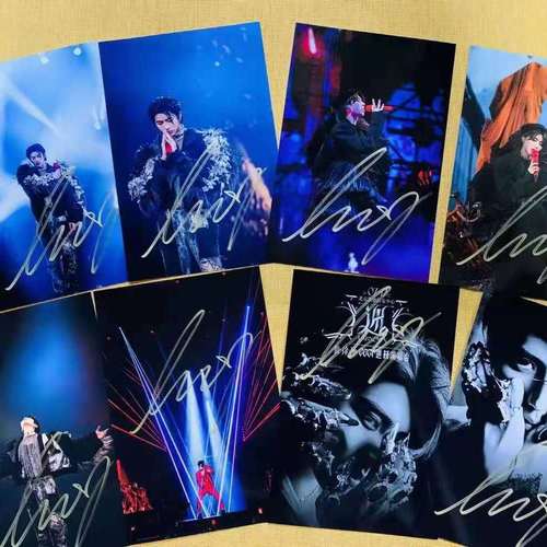 nine percent蔡徐坤演唱会最新款亲笔签名照官方正品应援周边产品