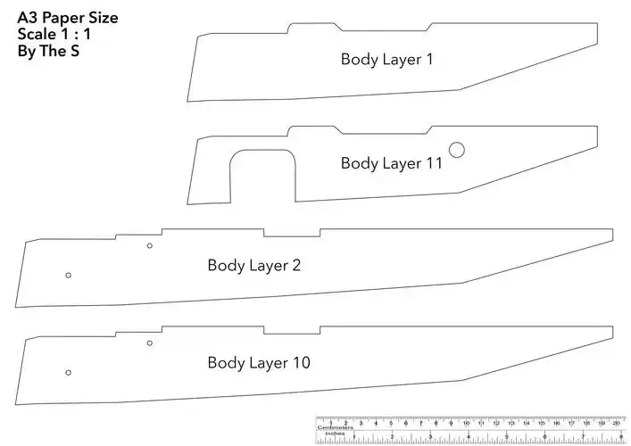 diy套装亲子制作纸板98k可发发射图纸其他手工制作