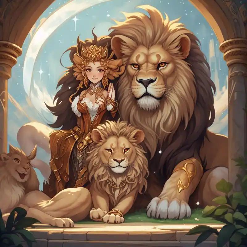 狮子座专属头像03快来领取～ 狮子座是十二星座中最具有王者气质的