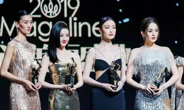 倪妮和刘诗诗,金鸡奖上神同步"天鹅颈",美丽的"黑白天鹅"