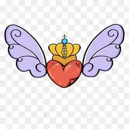 皇冠爱心翅膀
