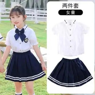 校服夏季套装一年级班服幼儿园园服英伦夏装衬衫毕业照班服女生30款