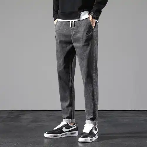 0成交26条哈伦牛仔裤男士微跨小脚束脚宽松休闲男裤子