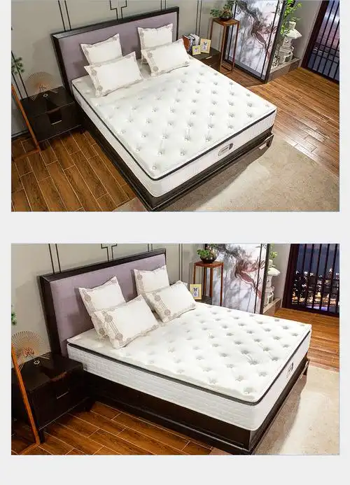 晚安家居wgd72三防面料乳胶床垫卧室双人独立弹簧天然乳胶垫 晚安