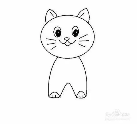 可爱小猫简笔画视频可爱 简笔画图片大全-普车都