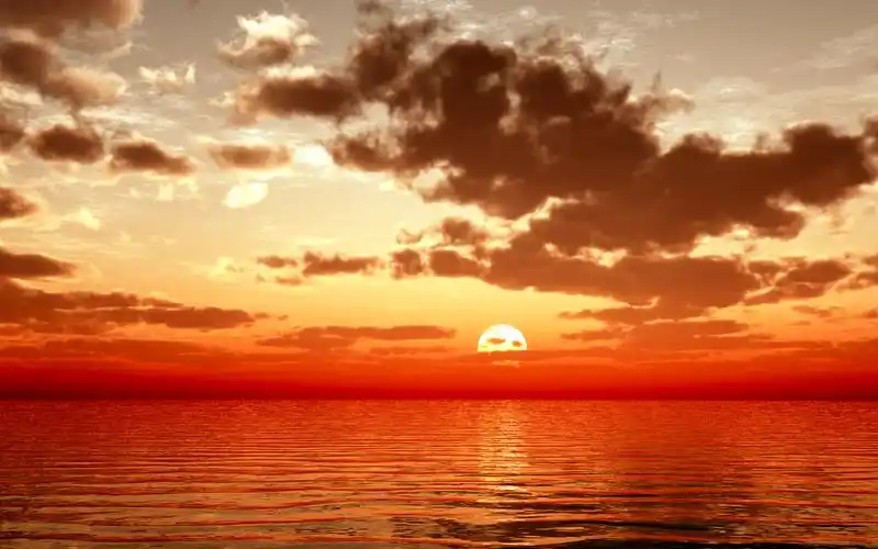 海上落日景观图片高清原图查看