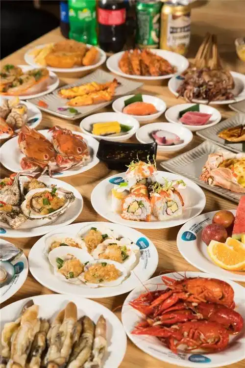 厚街德雷克海自助鲜餐厅99元吃遍300种海鲜大餐美食任意吃不限量