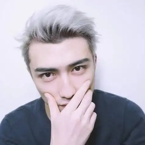 男生头像白头发真人 男生头像图片大全 -【爱个性】